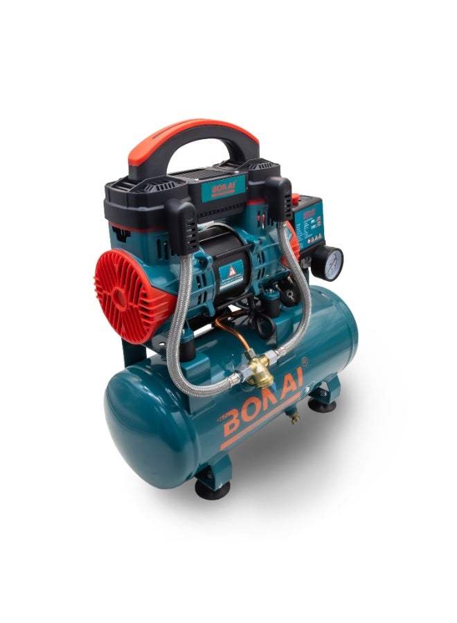 بوناي ضاغط هواء بوناي BN-HK116، خزان سعة 10 لترات، محرك عالي الكفاءة بقدرة 1380 واط، ضغط 0.8 ميجا باسكال، تدفق هواء 58 لتر/دقيقة، استخدام مزدوج، حماية من الحرارة الزائدة - Image 5